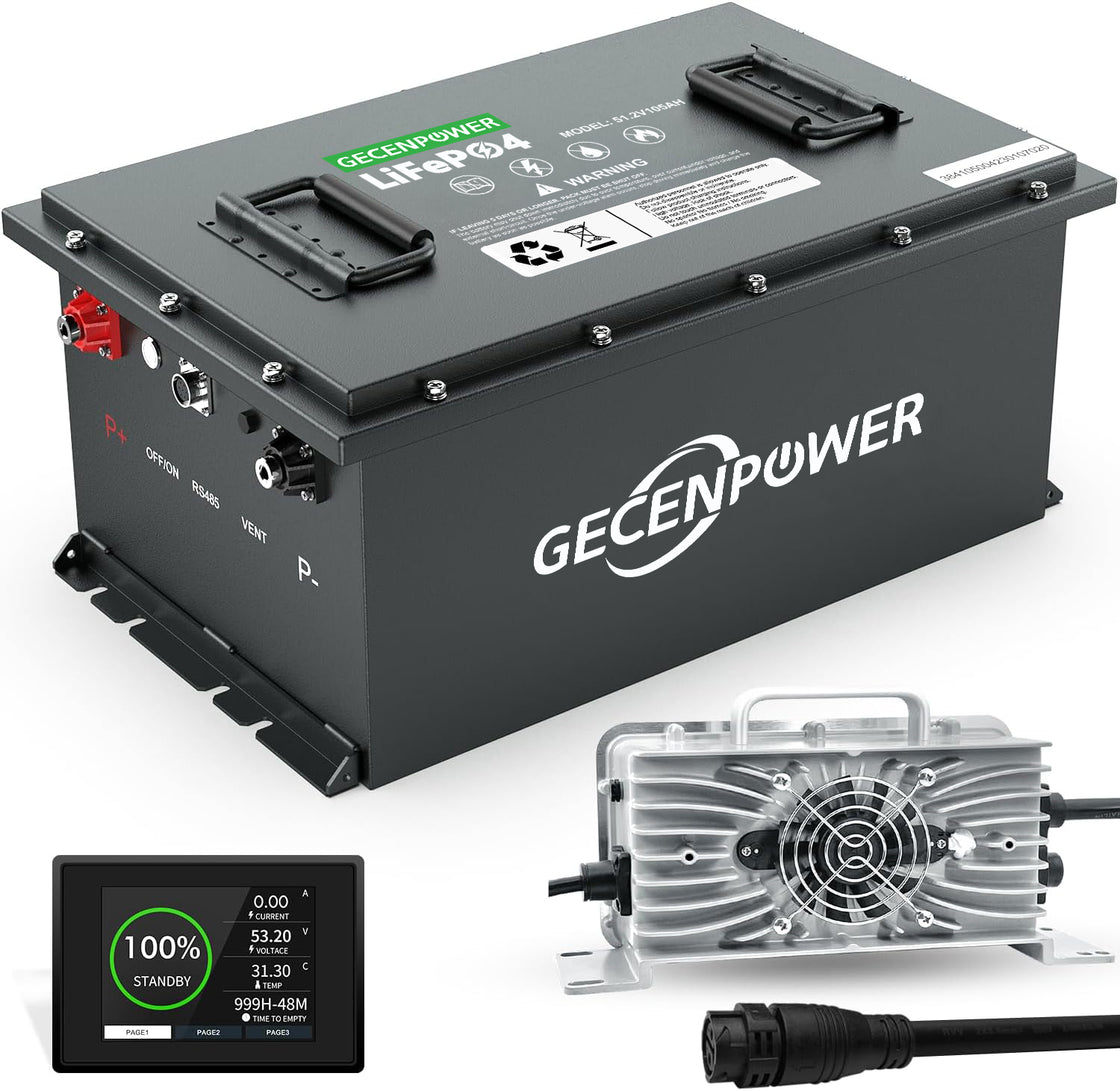 Gecenpower Golf Cart 72V 100Ah LiFePO4 Battery